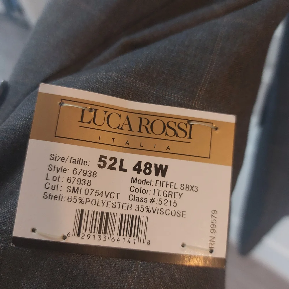 Luca Rossi Men's Two Pieces Pants Set  Size 52L/48W NWT